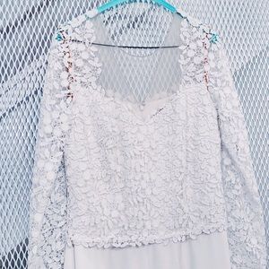 Tadashi Shoji Hunter Embroidered Long Dress